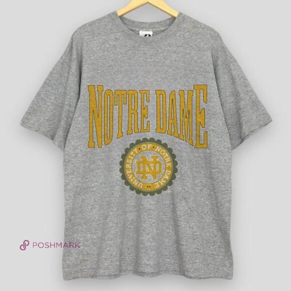 University Of Notre Dame 1994 grey retro tee sweatshirt shirt luismercado3533 - Picture 1 of 2